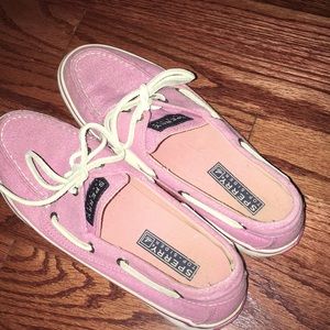 Pink sparkly Sperry’s